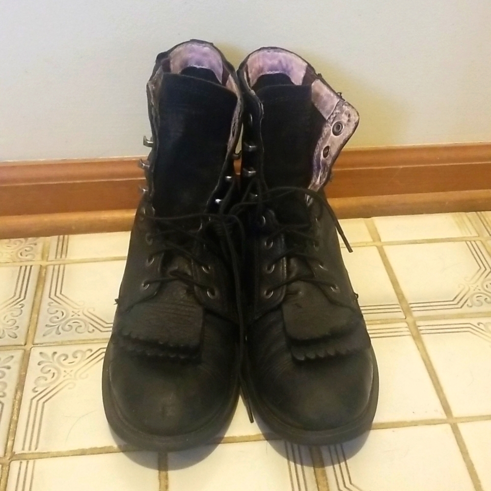 Ariat Riding Boots 9 B Black Leather Kilties